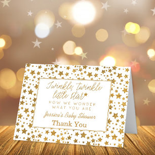 Twink, Twinkle Little Star Baby Shower Thank You Card