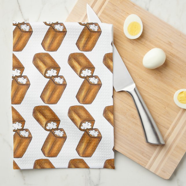 Twinkie Cream-Filled Snack Cake Junk Food Foodie Tea Towel (Quarter Fold)