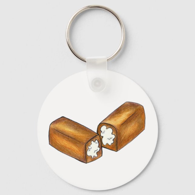 Twinkie Cream-Filled Snack Cake Junk Food Keychain (Front)