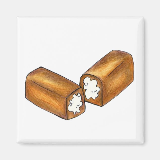 Twinkie Cream-Filled Snack Cake Junk Food Magnet (Front)