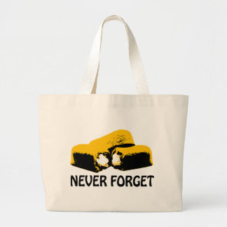 Twinkies Never Forget high contrast design Large Tote Bag