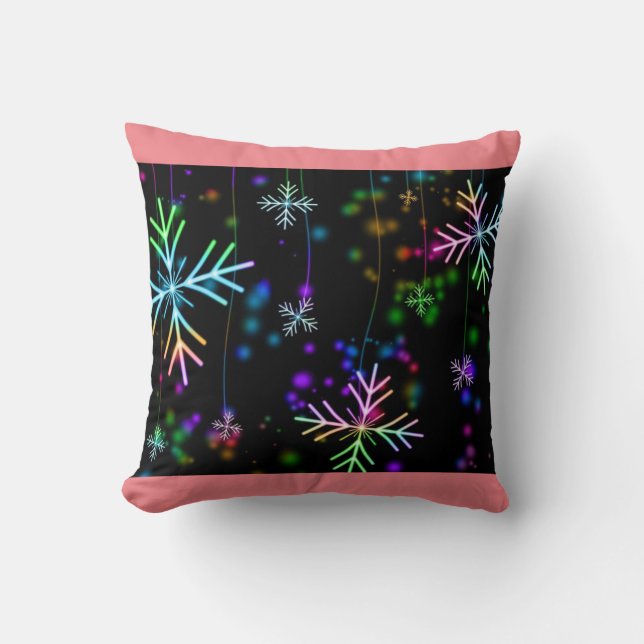 Twinking lights throw pillow. cushion (Front)