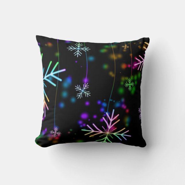 Twinking lights throw pillow. cushion (Front)