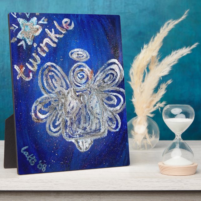 Twinkle Angel Art Painting Gift Plaque (Side)