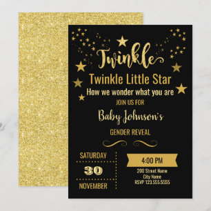 Twinkle Gender Reveal Invitation