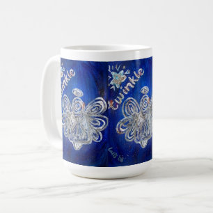 Twinkle Guardian Angel Art Custom Coffee Cup