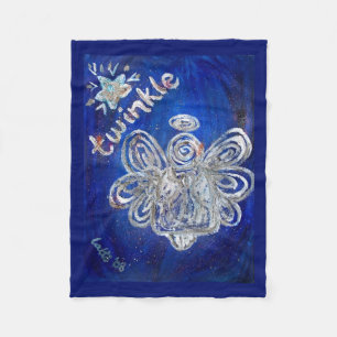 Twinkle Guardian Angel Custom Fleece Blanket