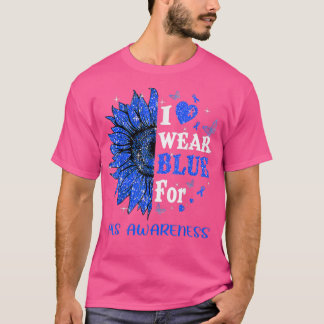 Twinkle Heart Sunflower Als Awareness T-Shirt
