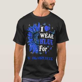 Twinkle Heart Sunflower Als Awareness T-Shirt