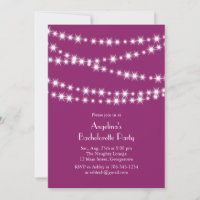 Twinkle Lights Bachelorette Party magenta