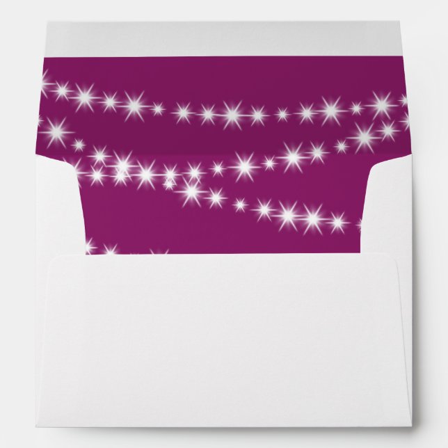 Twinkle Lights Envelope(magenta) Envelopes (Back (Bottom))