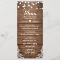 Twinkle Lights Lace Rustic Country Wood Wedding