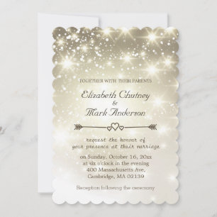 Twinkle Lights Outdoor Wedding Invitation