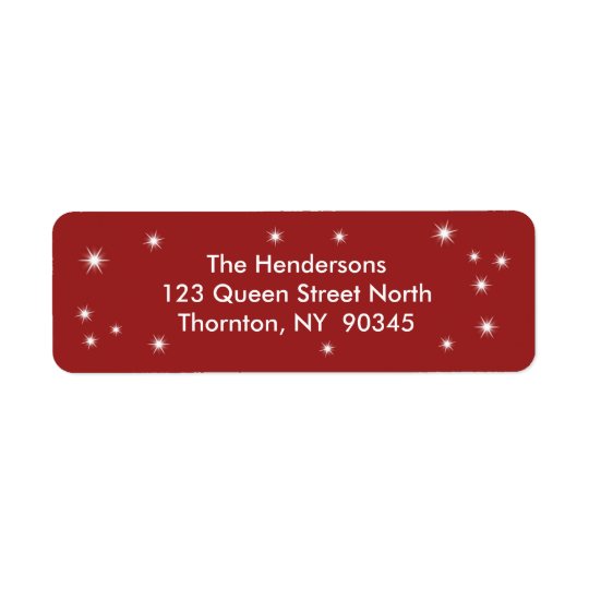 Twinkle Lights Return Address Labels