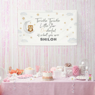 Twinkle Little Star 1st Birthday Party Banner