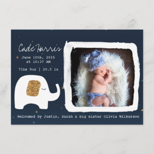 Twinkle Little Star Baby Photo Announcement