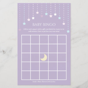 Twinkle Little Star Baby Shower Bingo Game