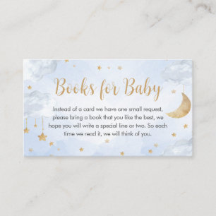 Twinkle Little Star Baby Shower Books for Baby Enclosure Card