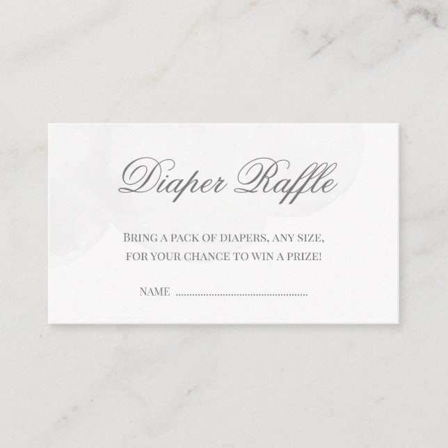 Twinkle Little Star  Baby Shower Diaper Raffle Enclosure Card (Front)