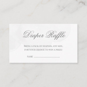 Twinkle Little Star  Baby Shower Diaper Raffle Enclosure Card