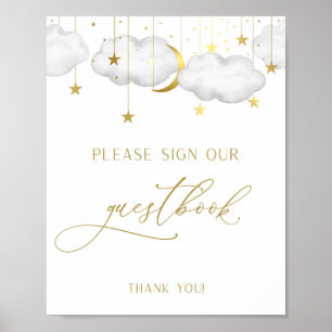Twinkle Little Star Baby Shower Guestbook Sign