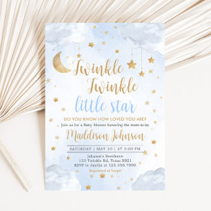 Twinkle Little Star Baby Shower Invitation
