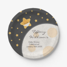 Twinkle Little Star Black and Yellow Baby Shower