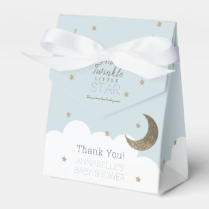 Twinkle Little Star Blue Baby Shower Favour Box