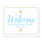 Twinkle Little Star Blue Gold Baby Shower Welcome