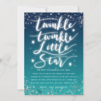 Twinkle Little Star Blue Ombre Baby Shower