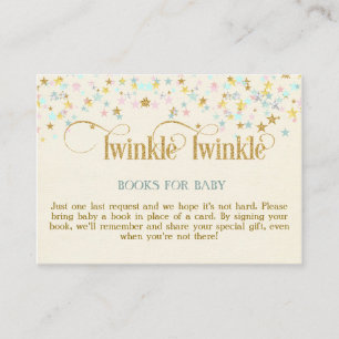 Twinkle Little Star Books for Baby Request Card