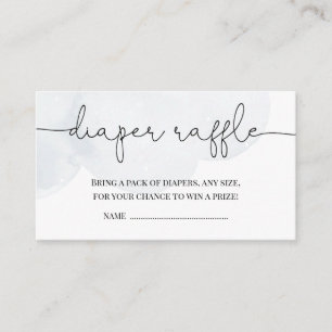  Twinkle Little Star Boy Baby Shower Diaper Raffle Enclosure Card