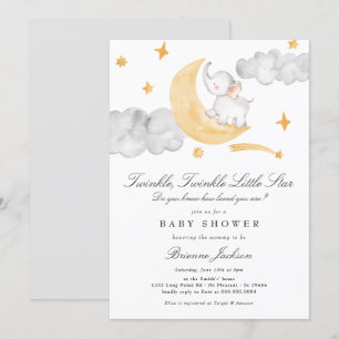 Twinkle Little Star Gender Neutral Baby Shower Invitation