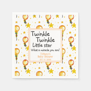 Twinkle Little Star Gender Neutral Baby Shower Napkin