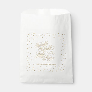 Twinkle Little Star Gold Baby Shower Favour Bags