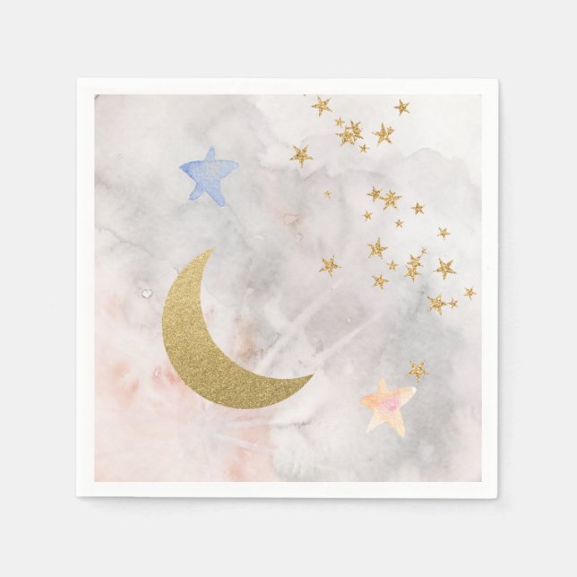 Twinkle Little Star Napkins Over The Moon Napkins (Front)