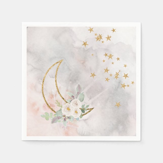 Twinkle Little Star Napkins Over The Moon Napkins (Front)