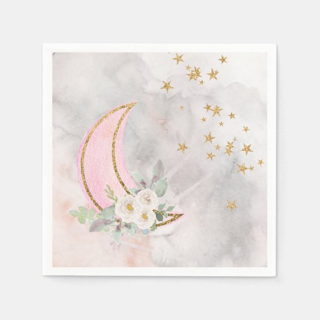 Twinkle Little Star Napkins Over The Moon Napkins (Front)