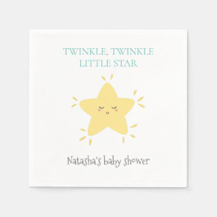 Twinkle Little Star Nursery Rhyme Baby Shower Napkin