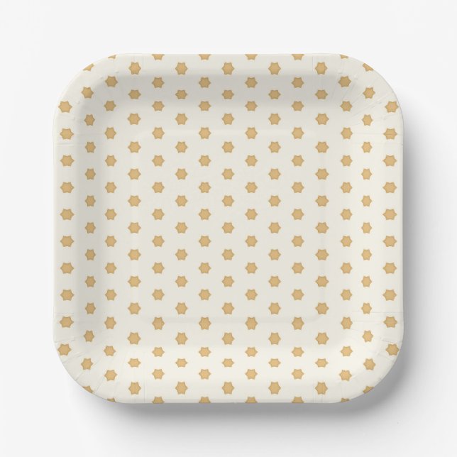 Twinkle Little Star Pattern Paper Plate (Front)