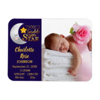 Twinkle Little Star Photo Birth Announcement