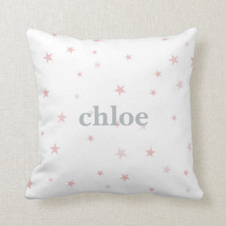 Twinkle Little Star Pink Baby Girl Nursery Cushion