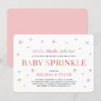 Twinkle Little Star Pink & Gold Baby Sprinkle