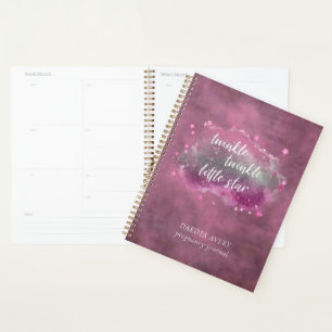 Twinkle Little Star   Pink Mint Green Pregnancy Planner