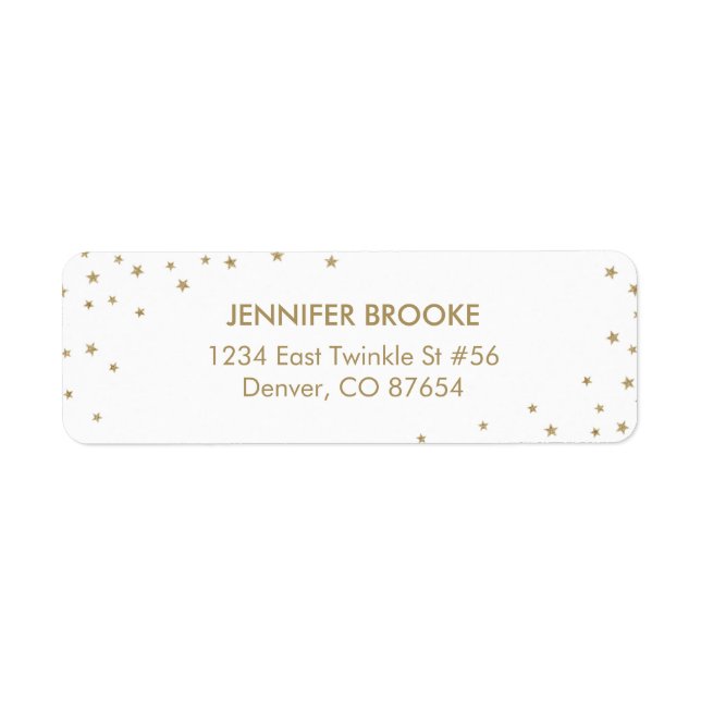 Twinkle Little Star Return Address Labels (Front)