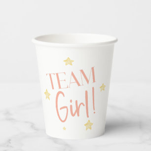Twinkle Little Star Team Boy Blue Gender Reveal Paper Cups