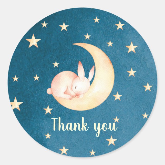Twinkle Little Star Thank you stickers (Front)