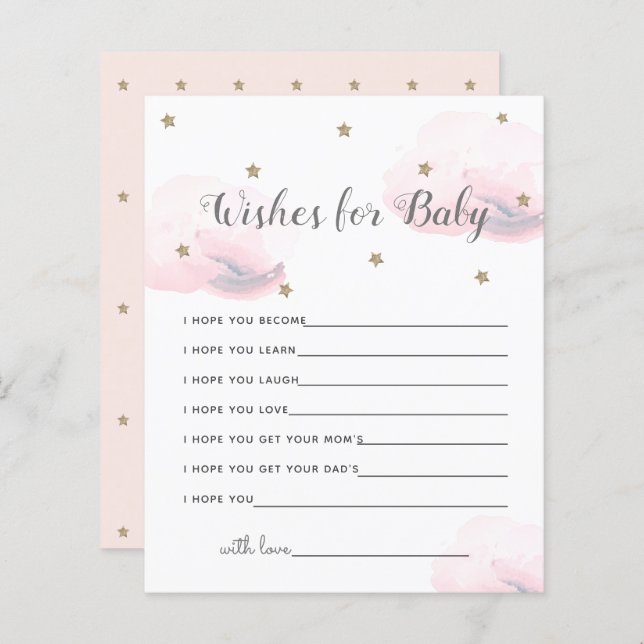 Twinkle Little Star Wishes for Baby Advice (Front/Back)