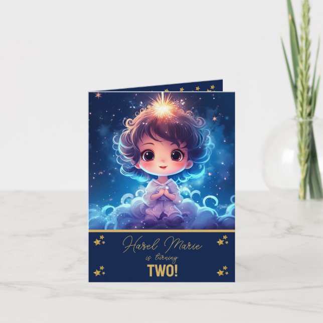 Twinkle Little Starry Princess Girl Birthday Invitation (Front)