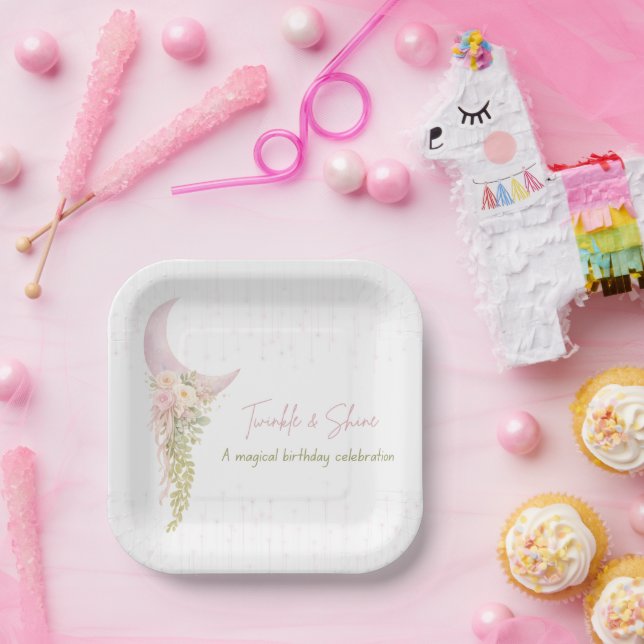 Twinkle & Shine Moon & Stars Party Plate (Party)